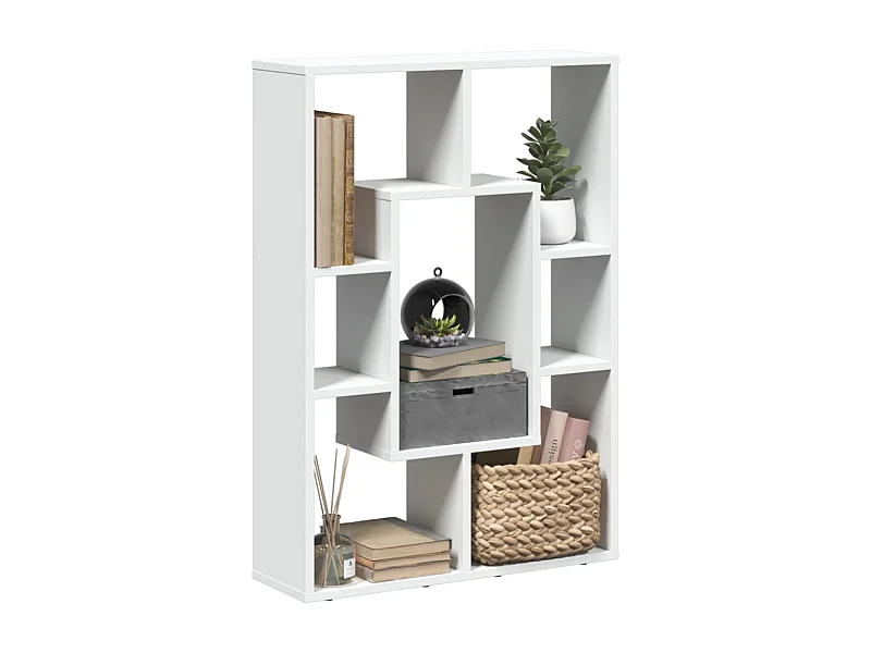 Estantería de madera de ingeniería blanco 63x20x90 cm