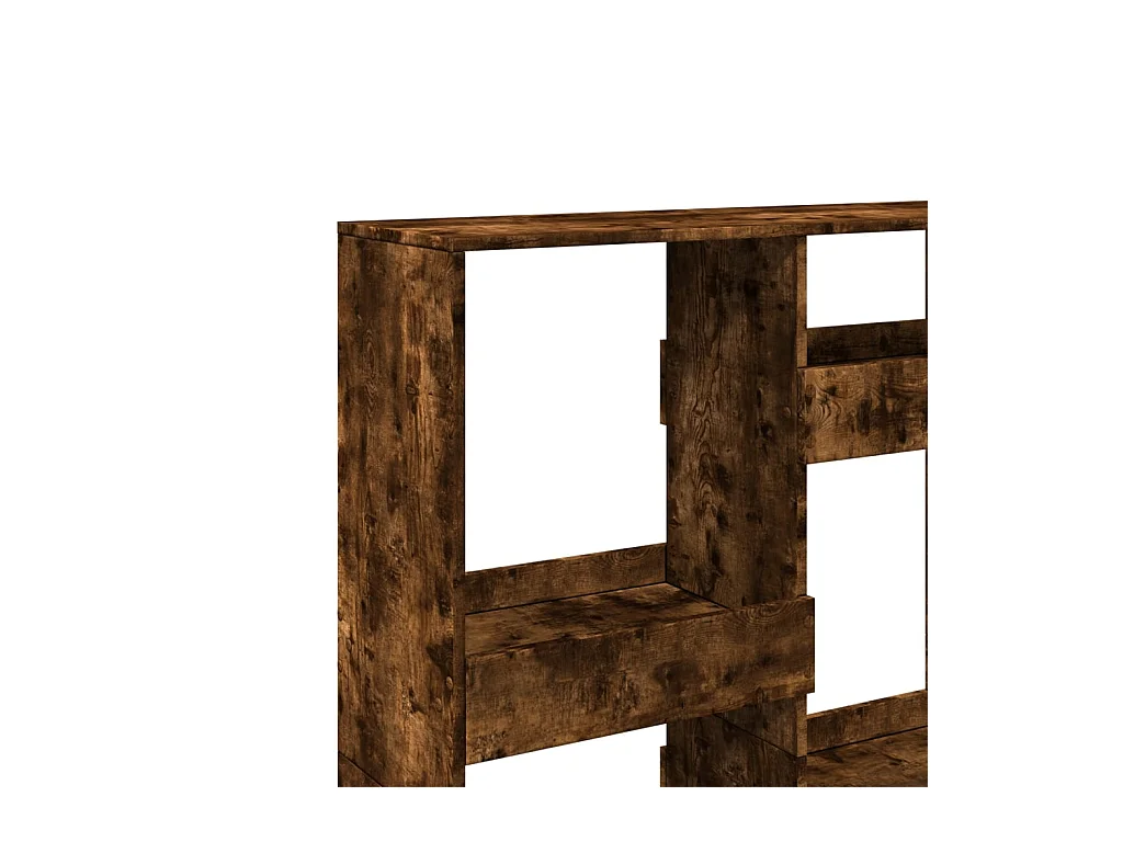 Separador de ambientes madera ingeniería negro 100x33x135 cm