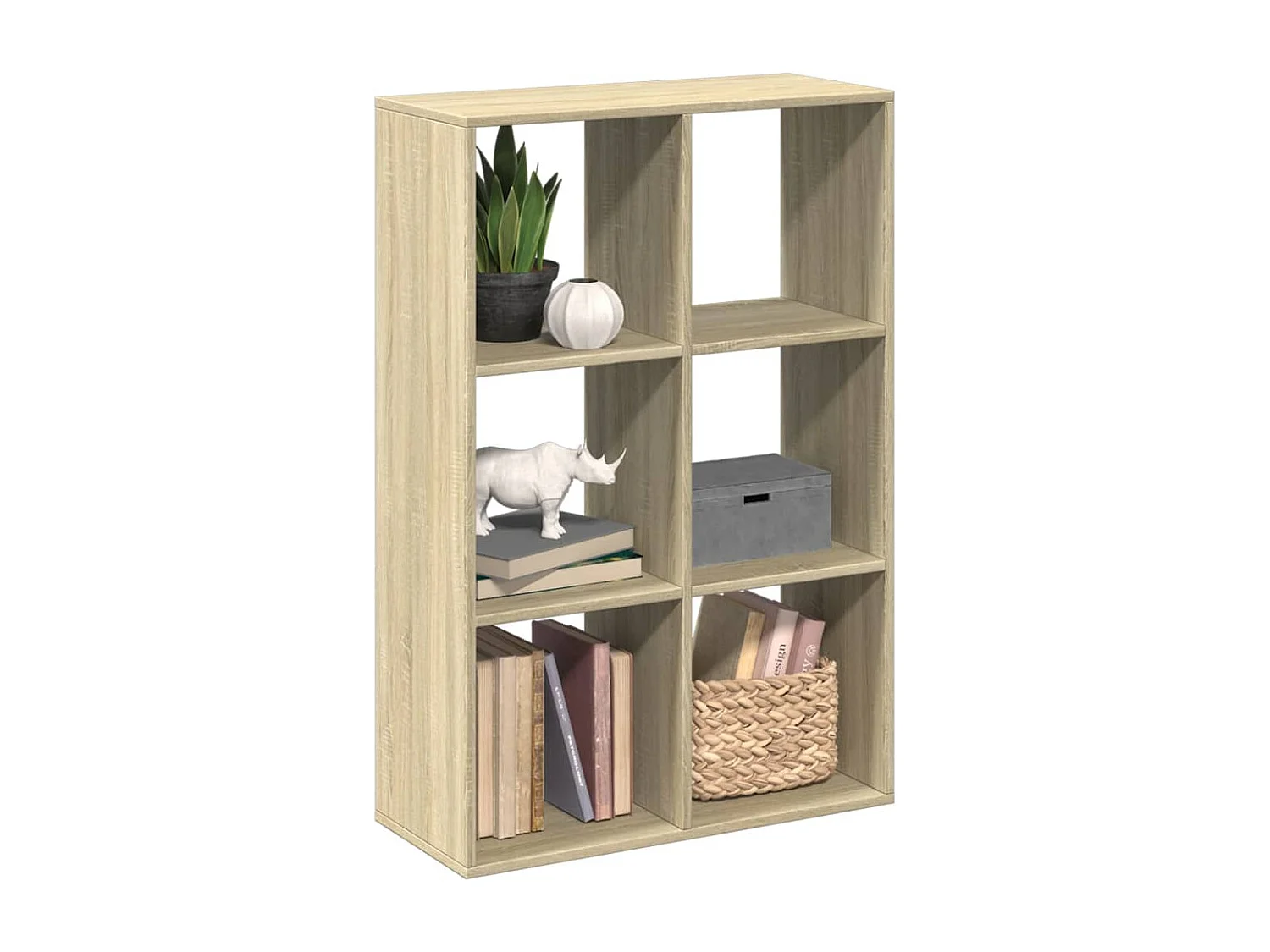 Kamerscherm / boekenkast 69,5x29x103,5 cm hout sonoma eiken