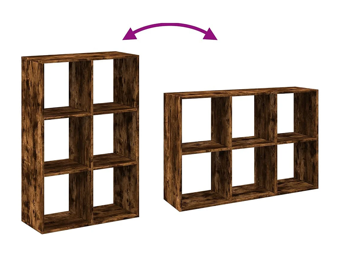 Kamerscherm / boekenkast 69,5x29x103,5 cm hout sonoma eiken