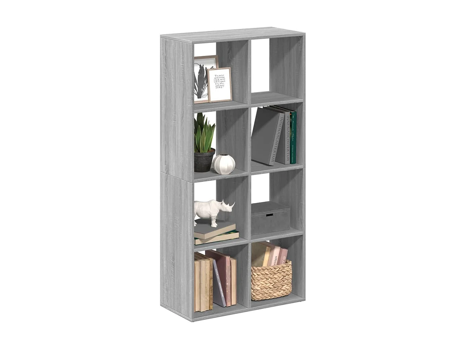 Libreria Divisorio Grigio Sonoma 69,5x29x137,5cm in Truciolato