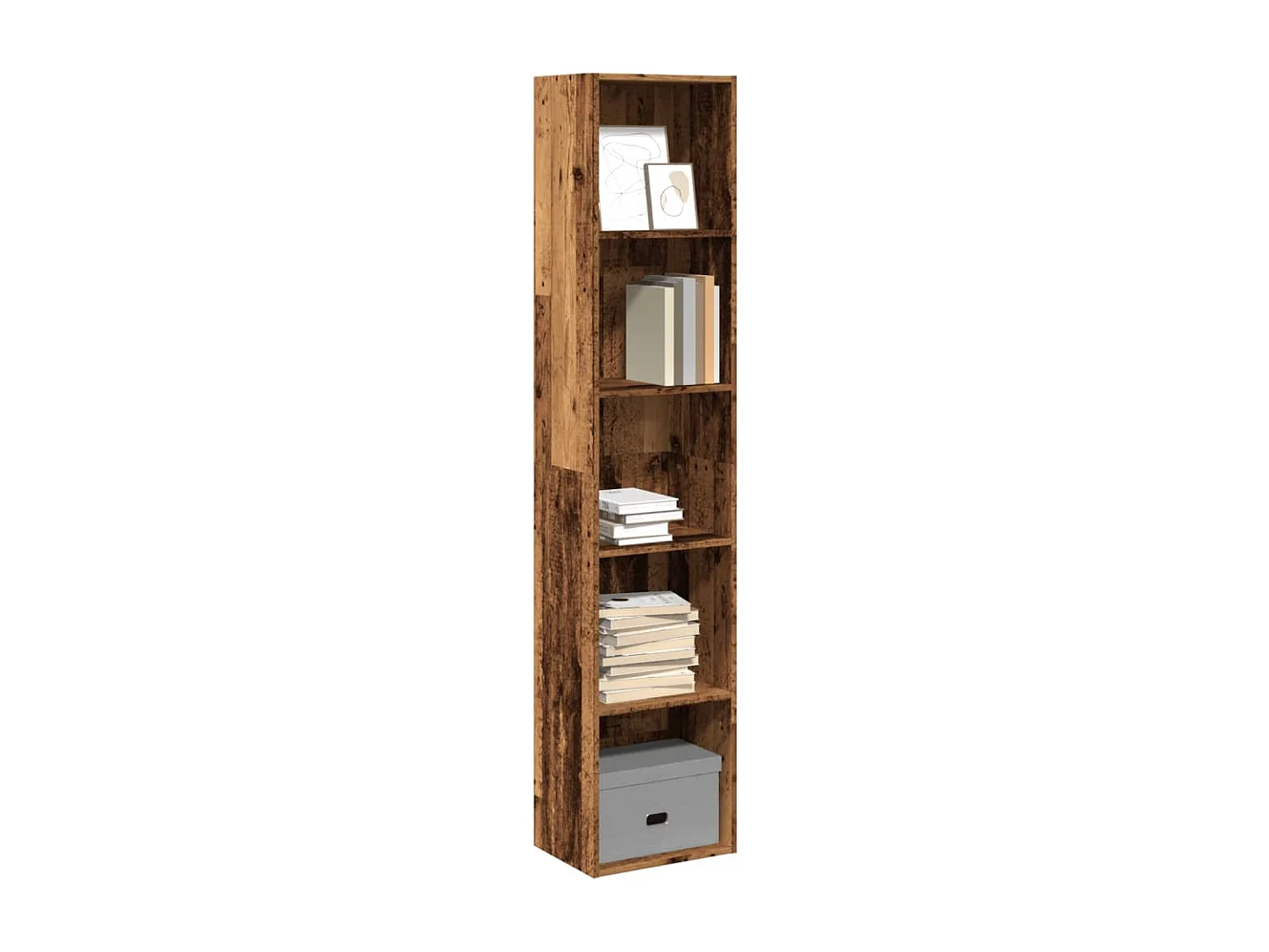 Libreria Legno Antico 40x30x189 cm in Legno Multistrato