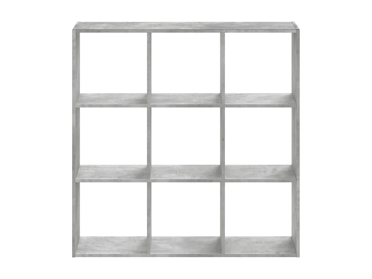 Bibliothèque gris béton 102x32x102 cm bois d'ingénierie