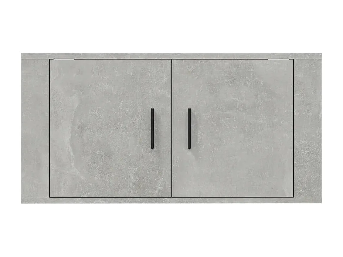 Mobile Porta TV a Parete Grigio cemento 80x34,5x40 cm