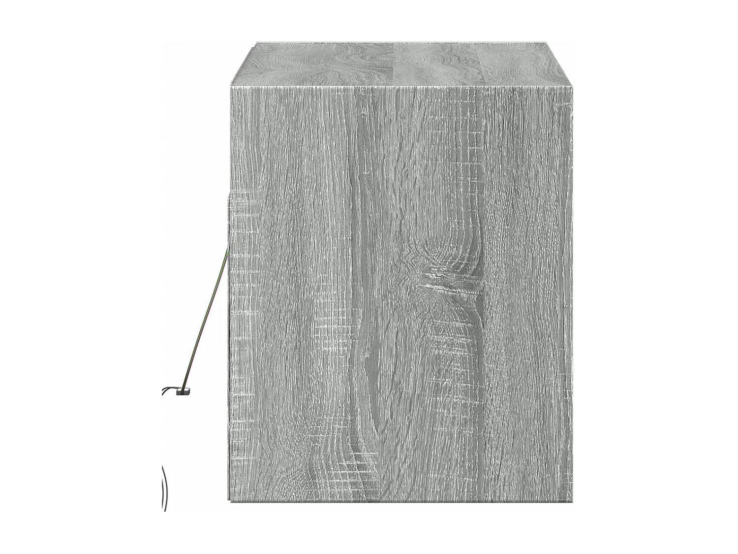 Mueble de TV de pared con luces LED gris Sonoma 100x31x35 cm