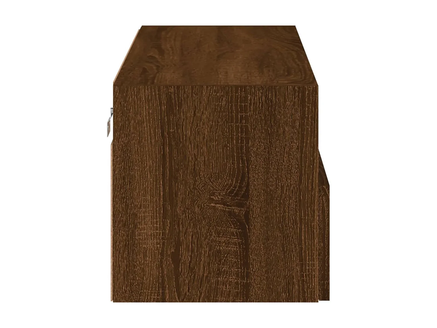 Mueble de pared TV madera ingeniería marrón roble 80x30x30 cm