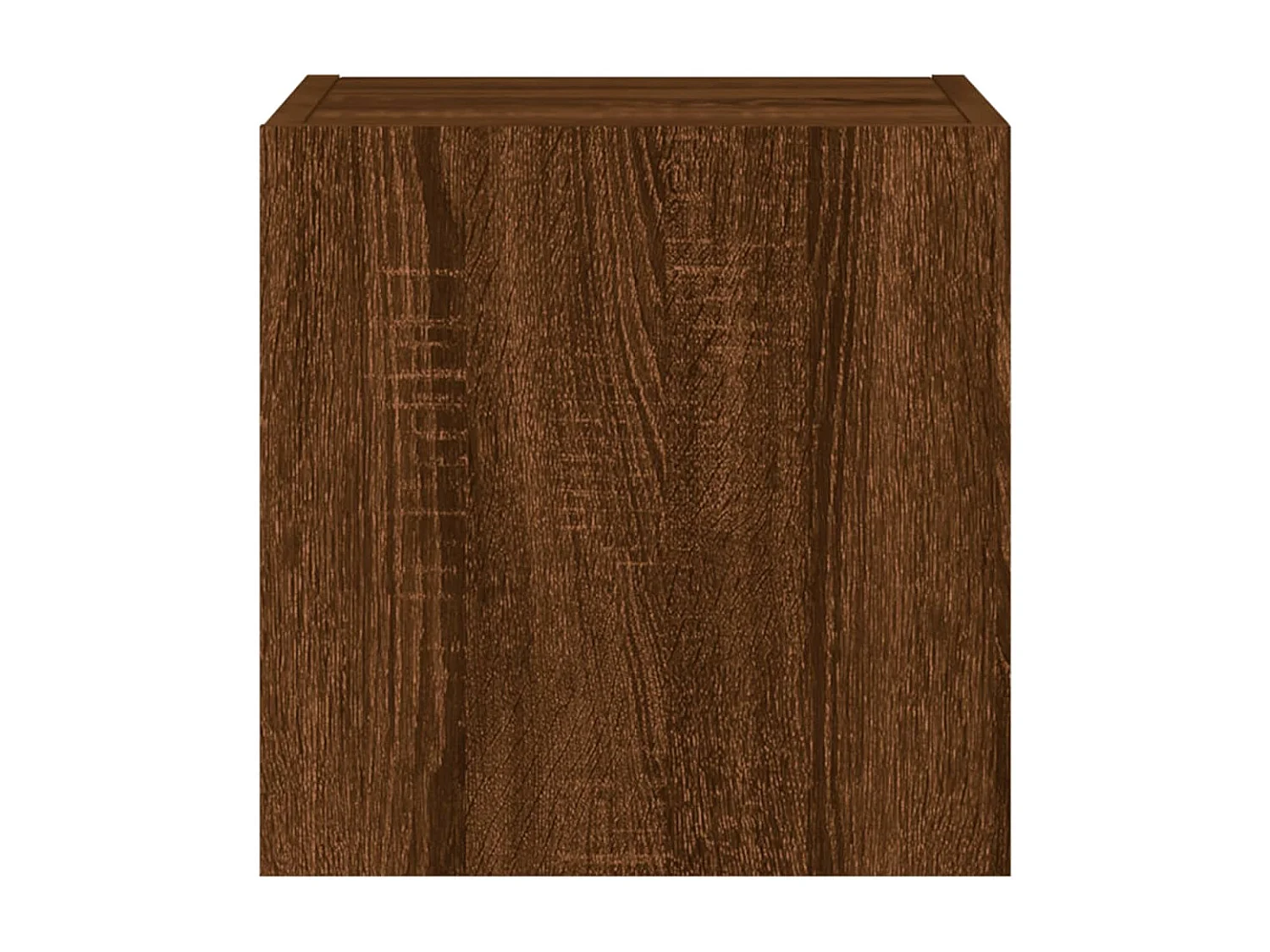 Mobile TV a Parete con Luci LED Rovere Marrone 30,5x35x30 cm