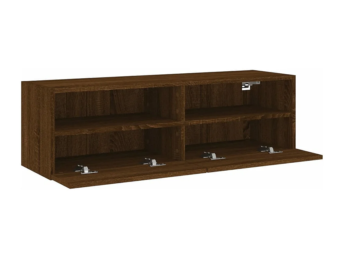 TV-Wandschrank Braun Eiche-Optik 100x30x30 cm Holzwerkstoff