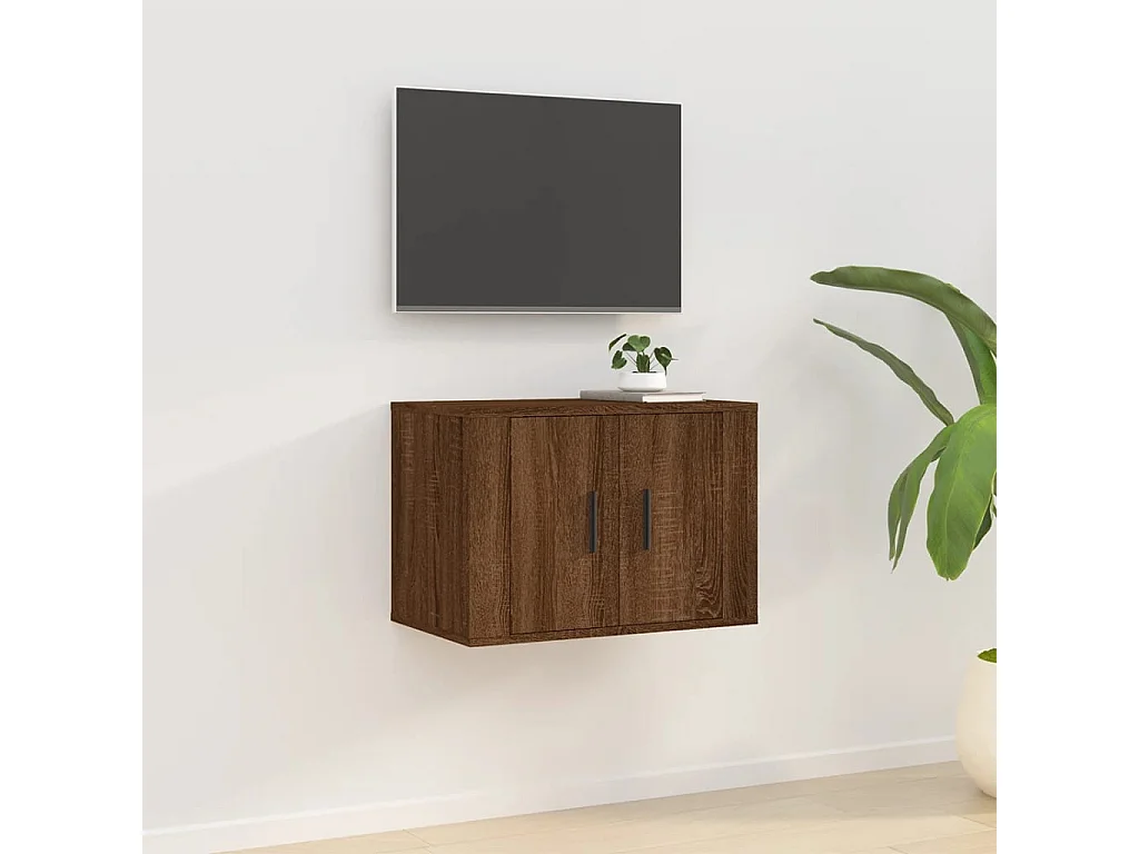 TV-Wandschrank Braun Eichen-Optik 57x34,5x40 cm