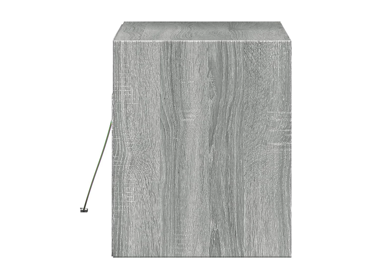 Móvel de parede p/ TV c/ luzes LED 80x31x35 cm cinzento sonoma