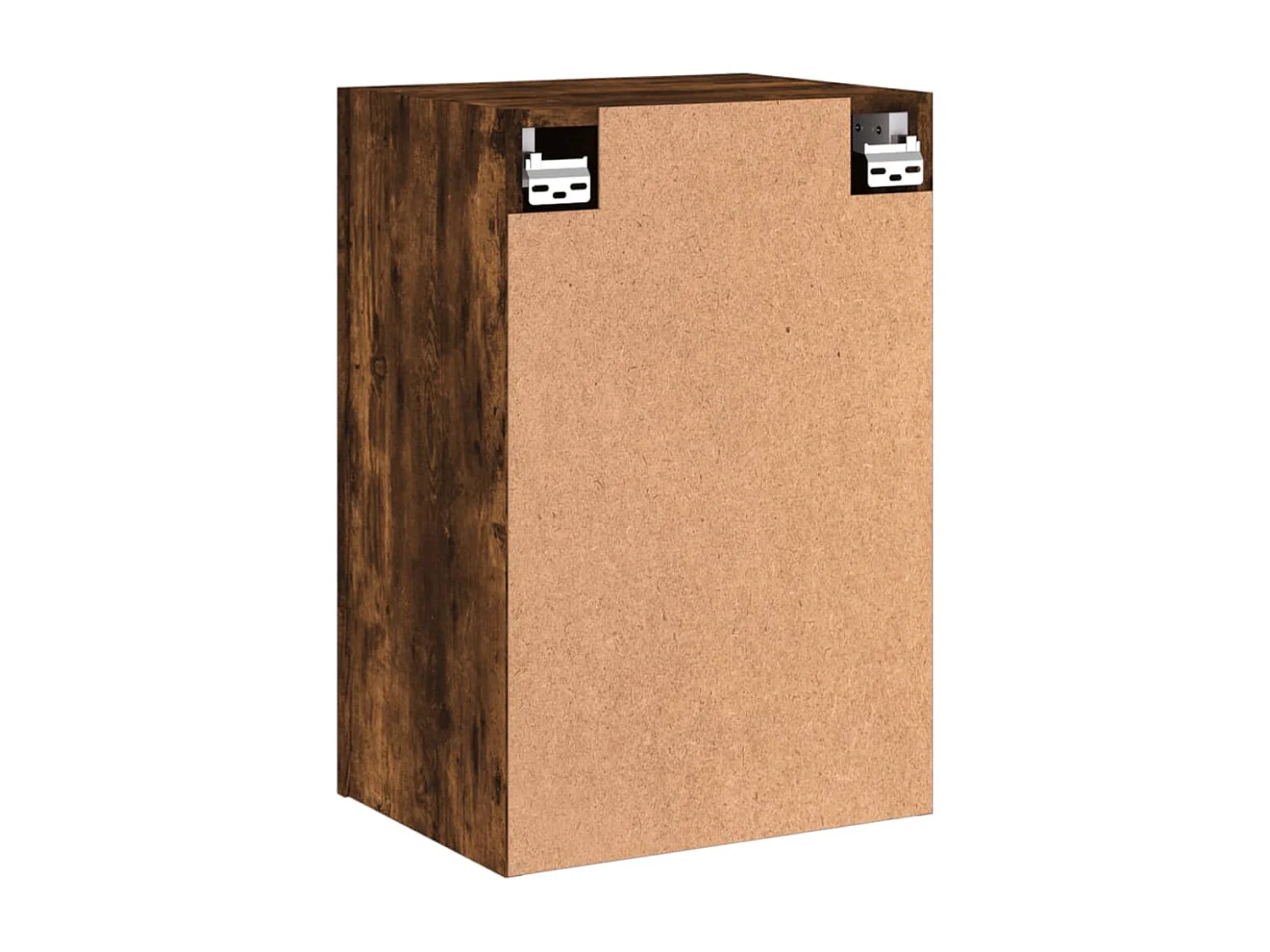 Meuble TV mural chêne fumé 40,5x30x60 cm bois d'ingénierie