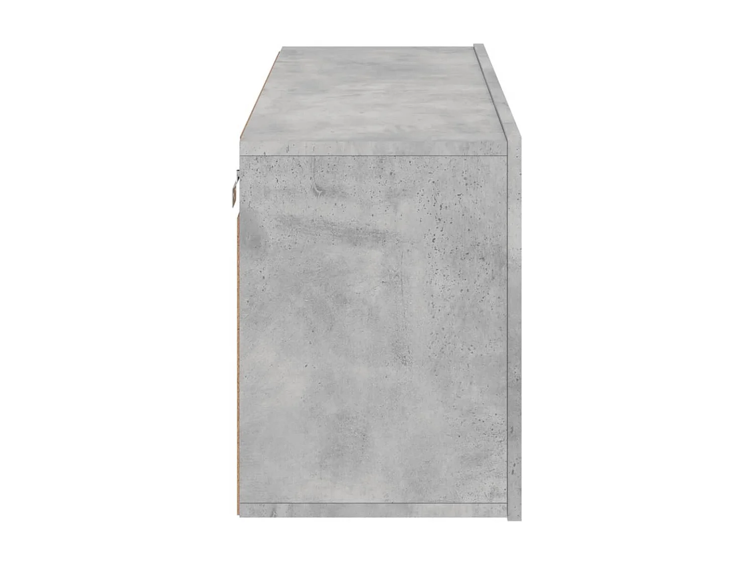 Mobile TV a Parete Grigio Cemento 100x30x41 cm