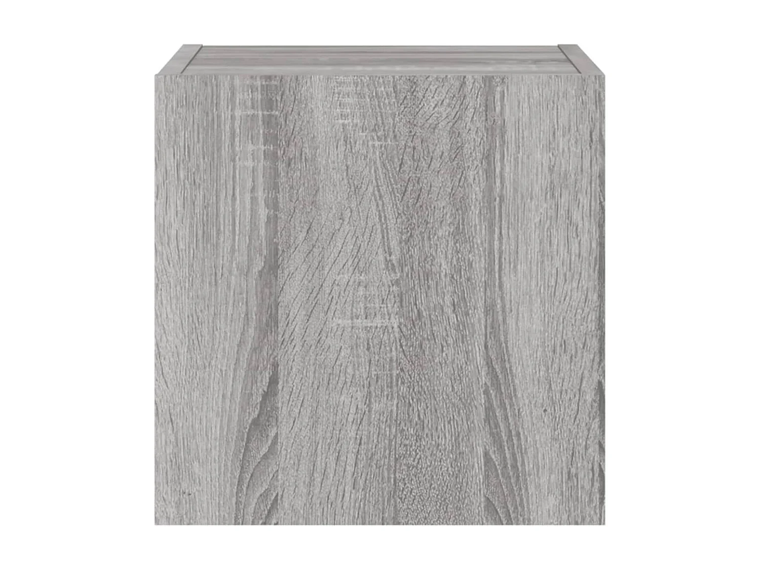 Mobile TV a Parete con Luci LED Grigio Sonoma 30,5x35x30 cm