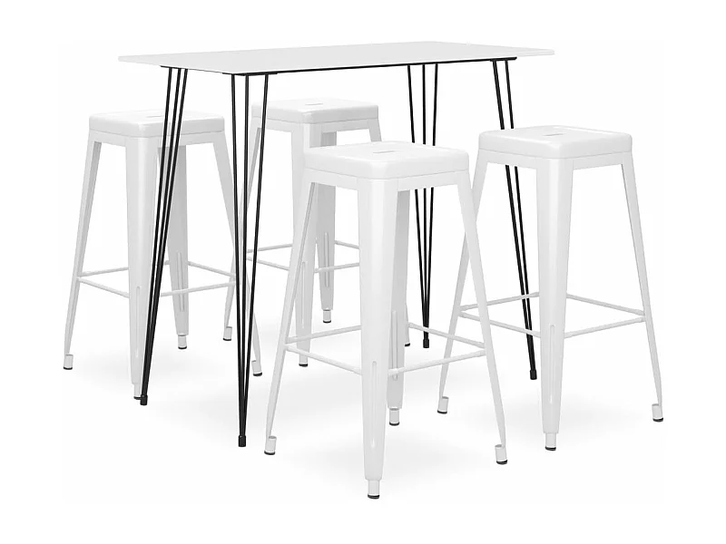 Conjunto de barras 5 unidades Branco