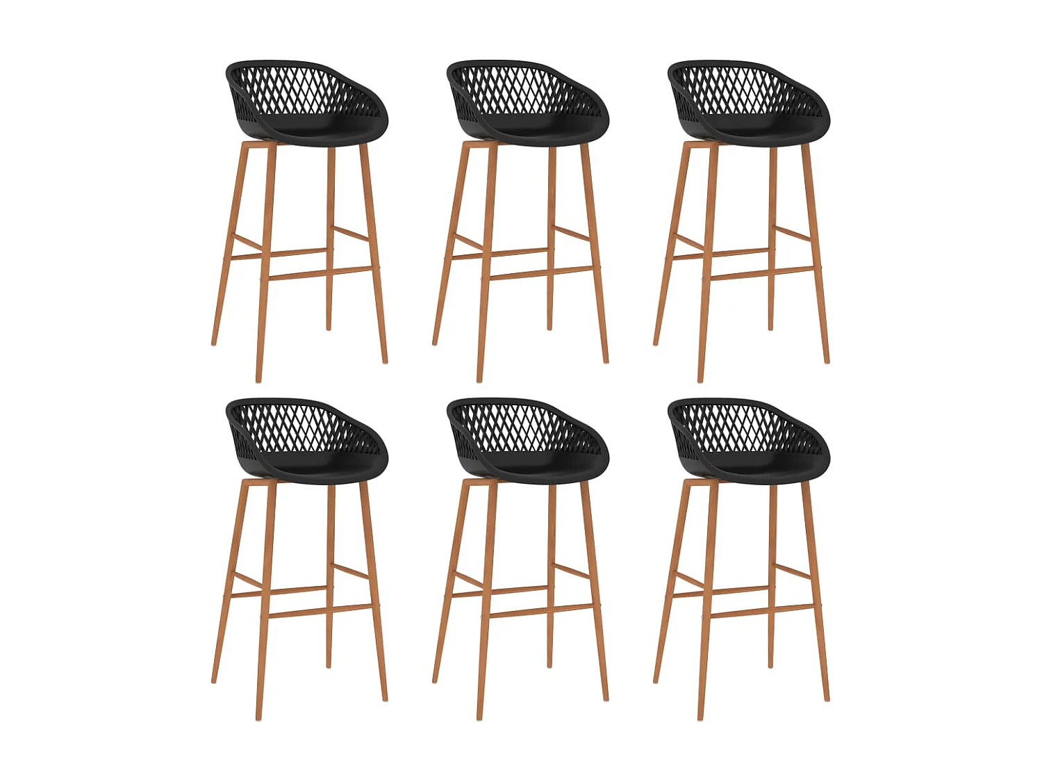 Set manubri da 7 pezzi Nero