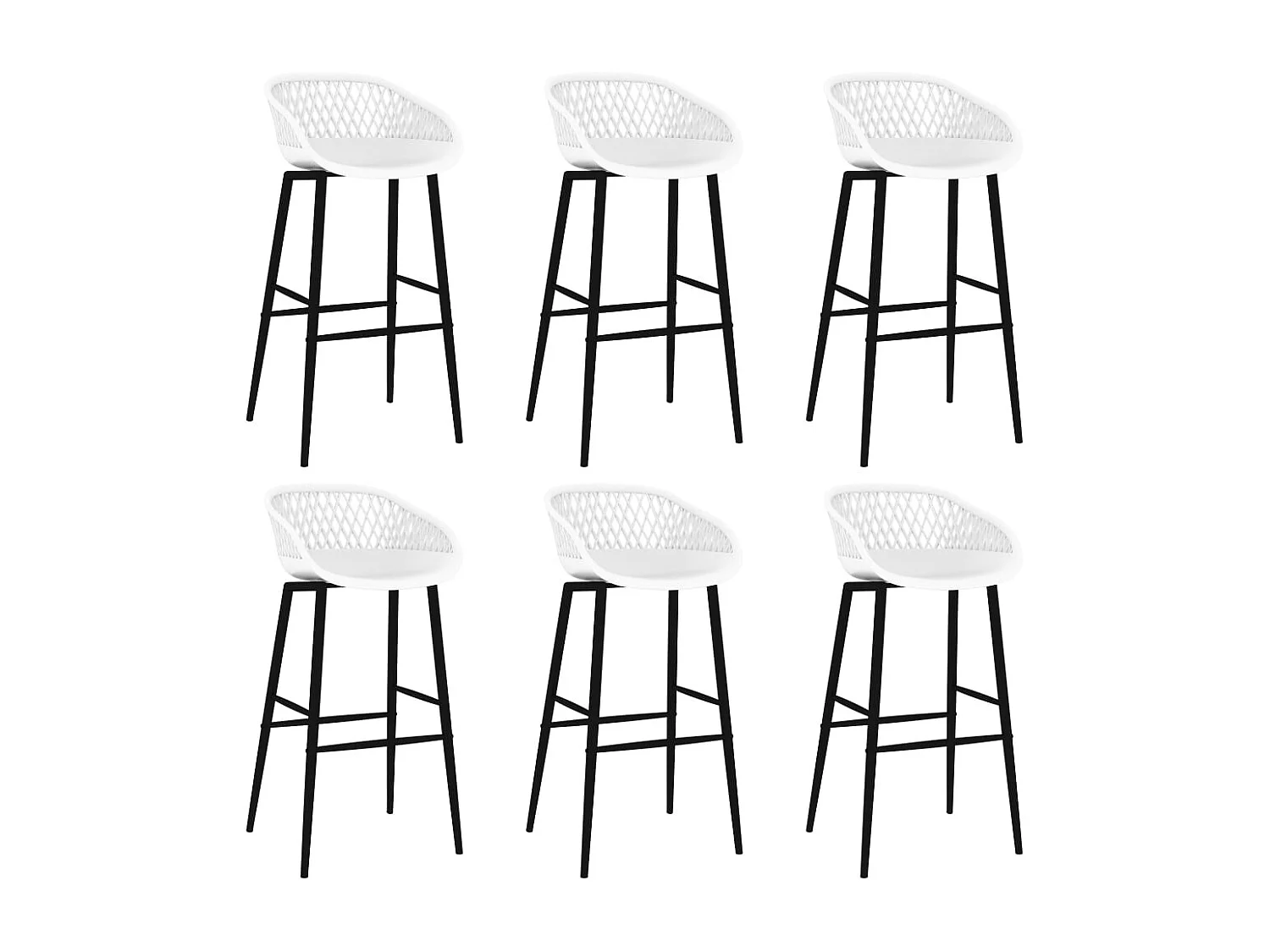 Ensemble de bar 7 pcs Noir et blanc