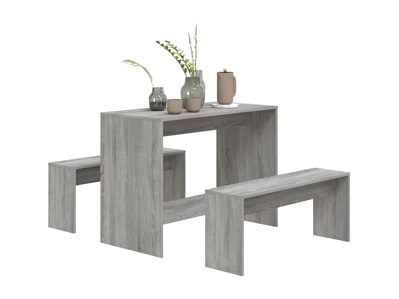 Ensemble à manger 3 pcs Sonoma gris Bois d'ingénierie