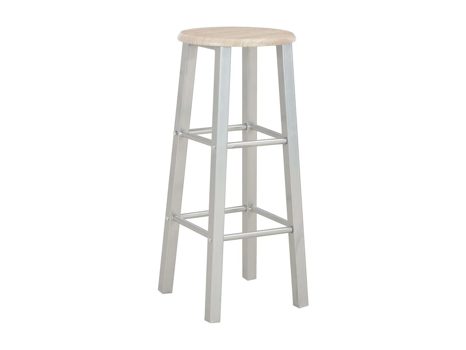 3-delige barset Hout en staal