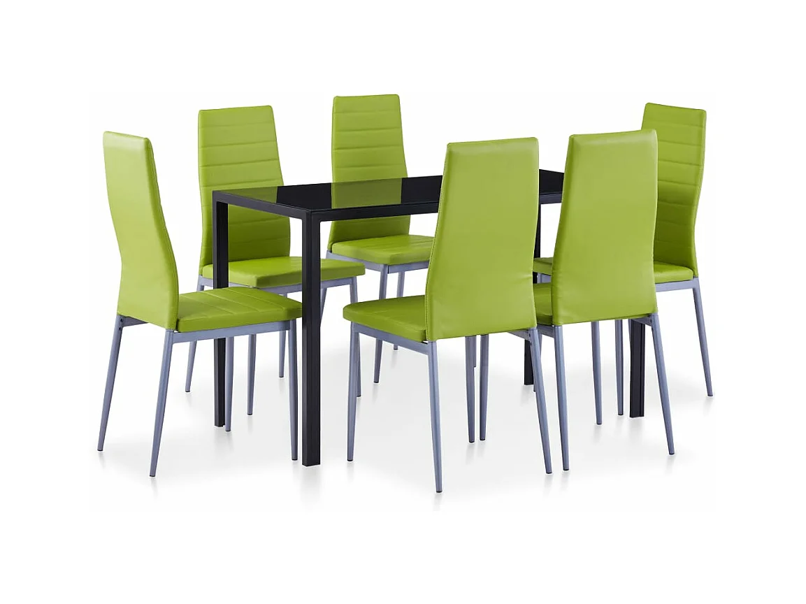 Ensemble à dîner 7 pcs Vert