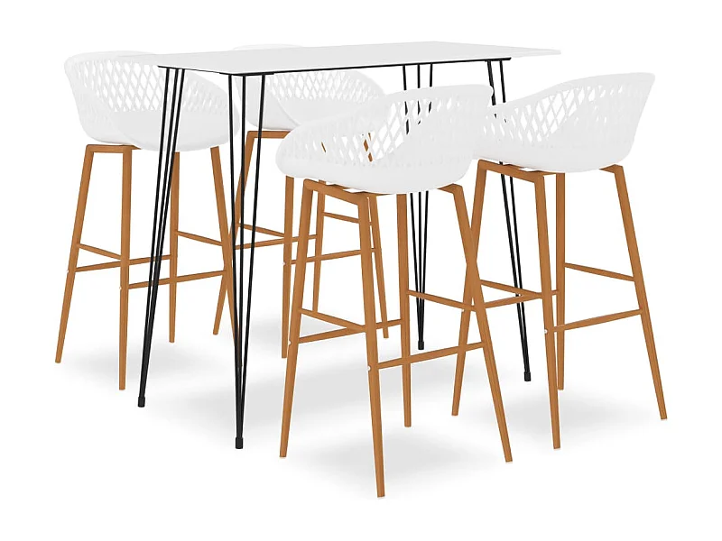 Set barre 5 pezzi Bianco