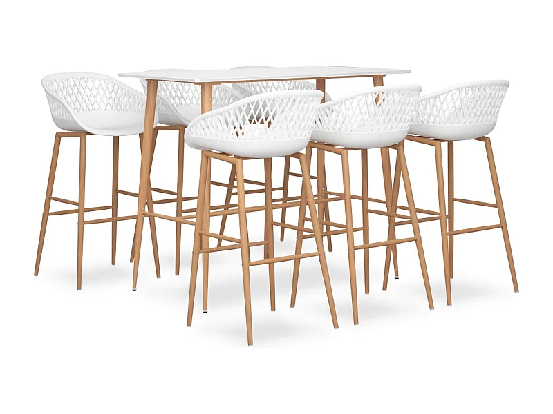 Set barre 7 pezzi Bianco