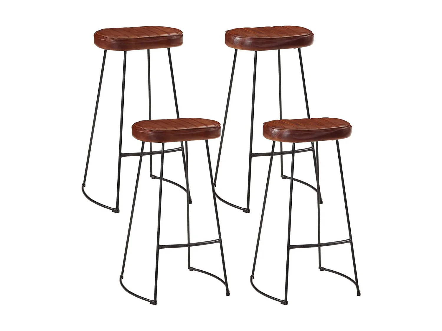 Set da bar 5 pezzi in legno massello di mango grezzo e metallo