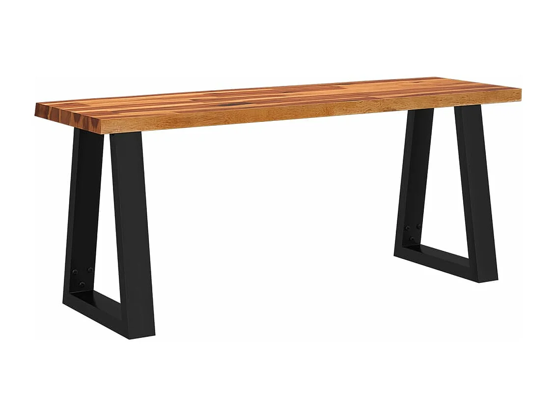 Set da pranzo 3 pezzi con legno massello di acacia a bordo vivo