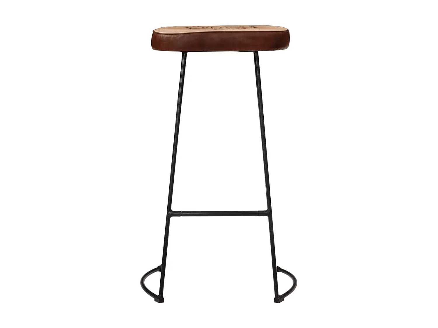 Ensemble de bar 5 pcs bois de manguier brut massif et métal