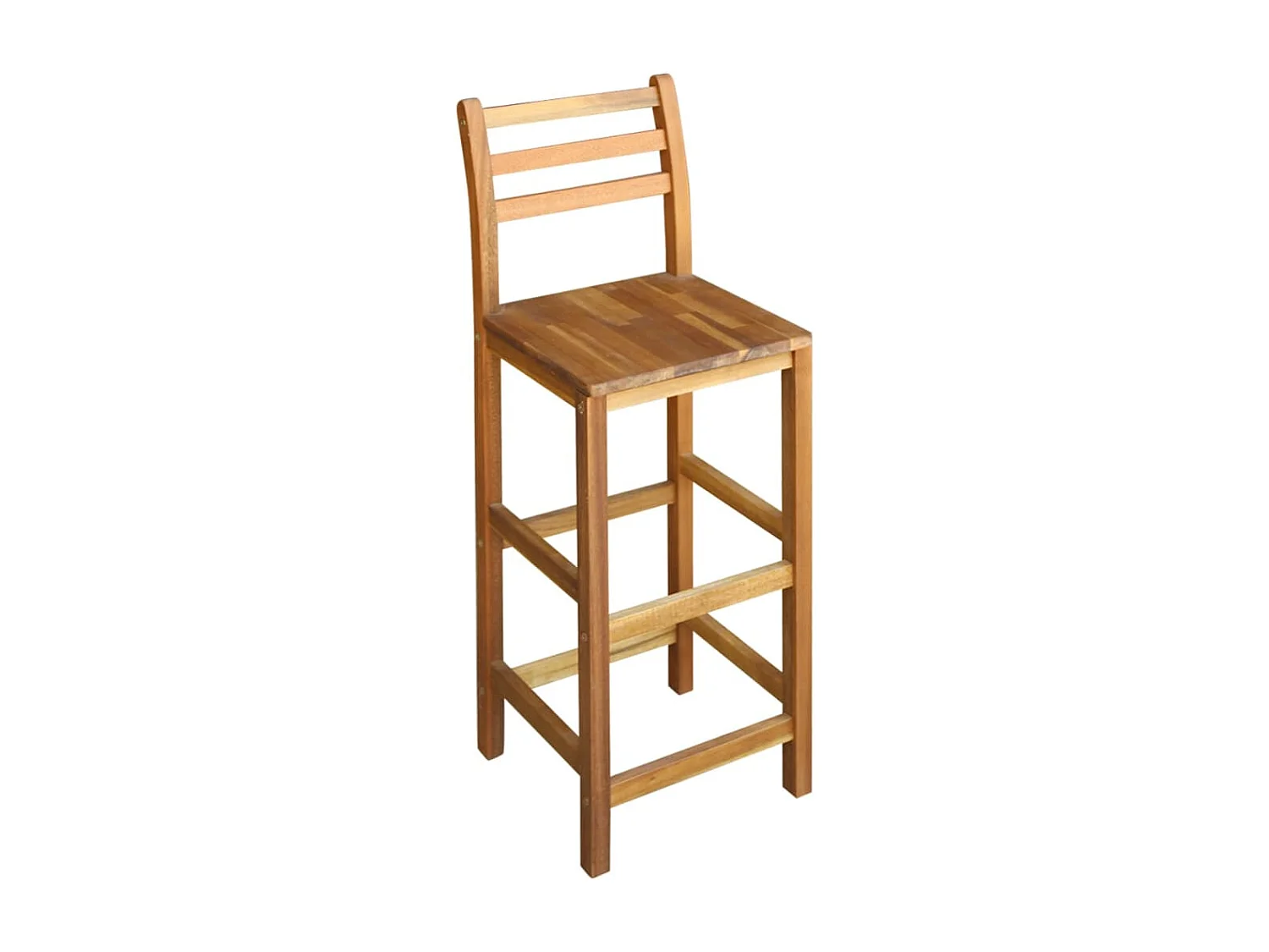 Tavolo e sedie da bar 7 pz. Legno massello di acacia