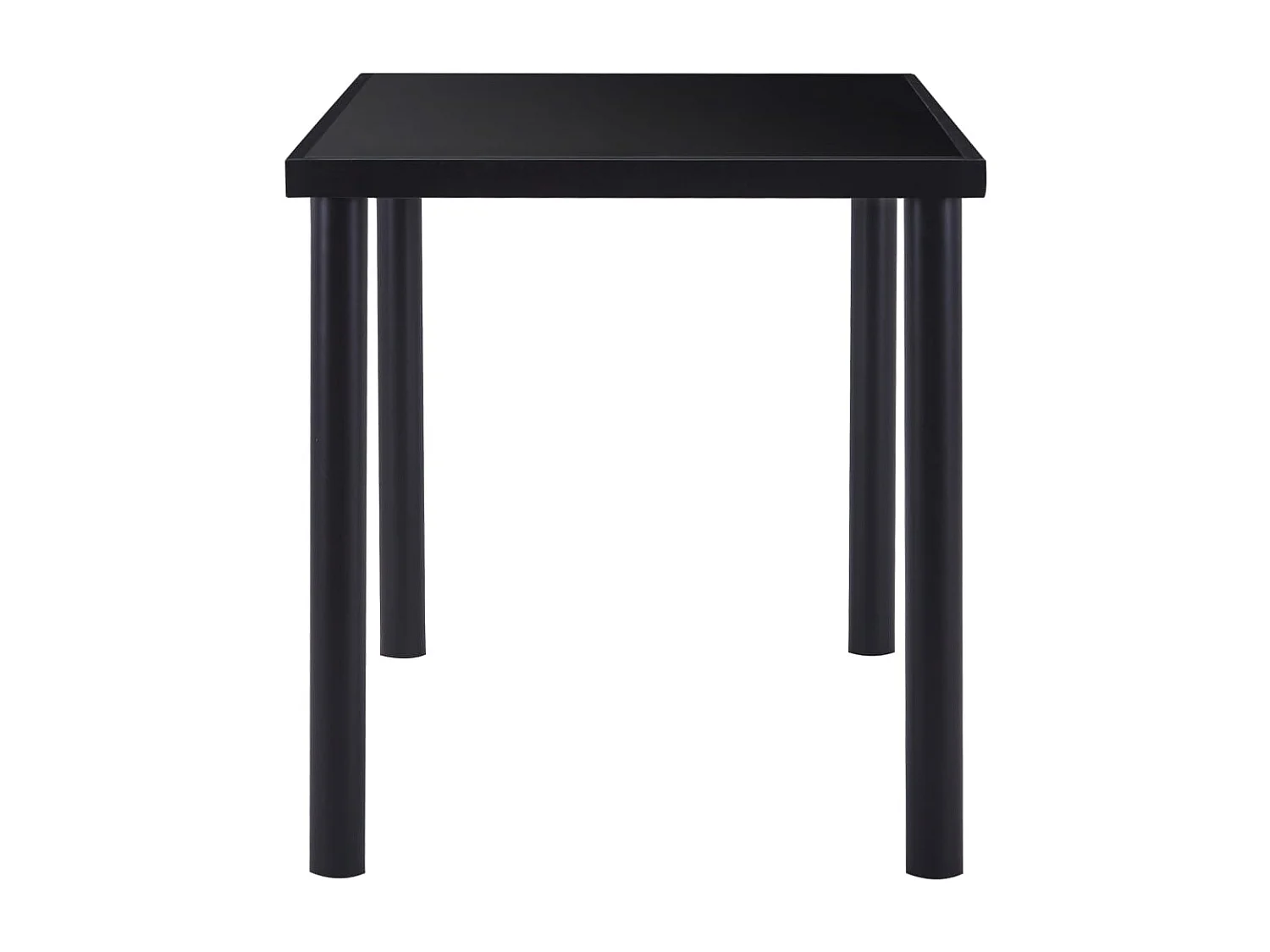 Set da pranzo da 5 pezzi in ecopelle bianca