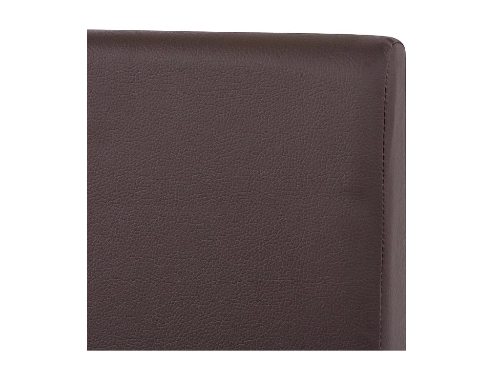 Tafel en stoelen 7 stuks Kunstleer Eiken Bruin