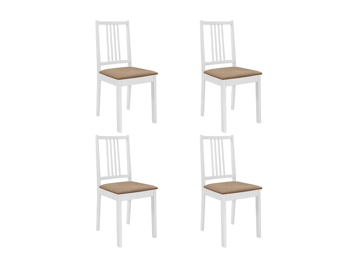 Muebles de comedor 5 piezas MDF Blanco