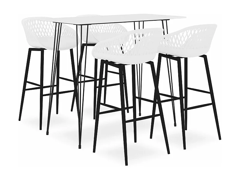 Set barre 5 pezzi Bianco