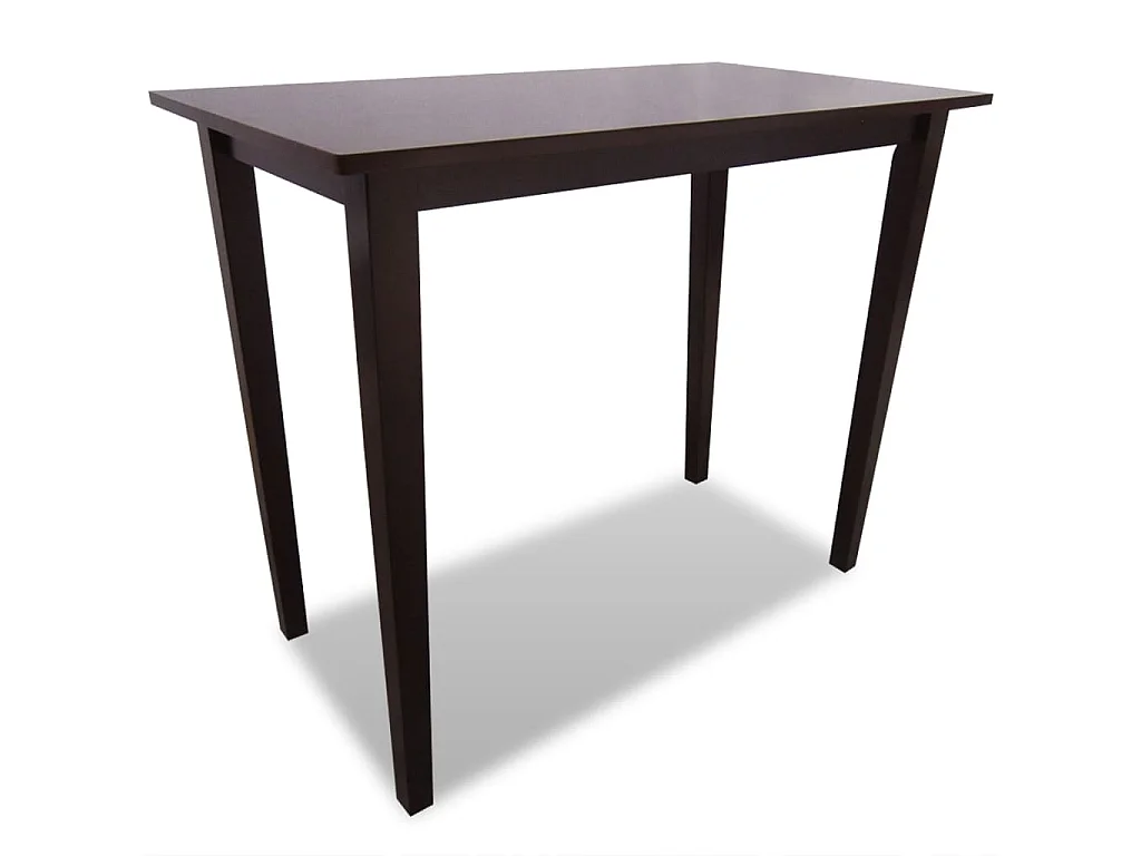 Conjunto de mesa e 4 cadeiras de bar em madeira marrom