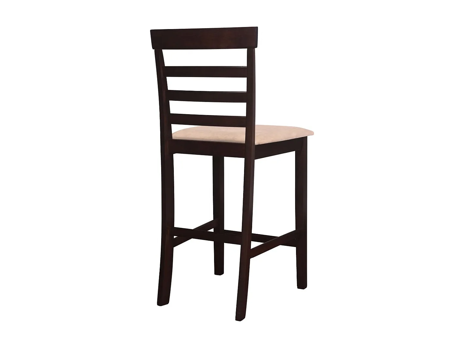 Conjunto de mesa e 4 cadeiras de bar em madeira marrom