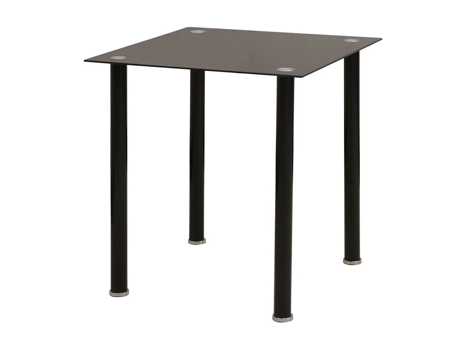 Ensemble de table et chaise de salle à manger 3 pièces noir