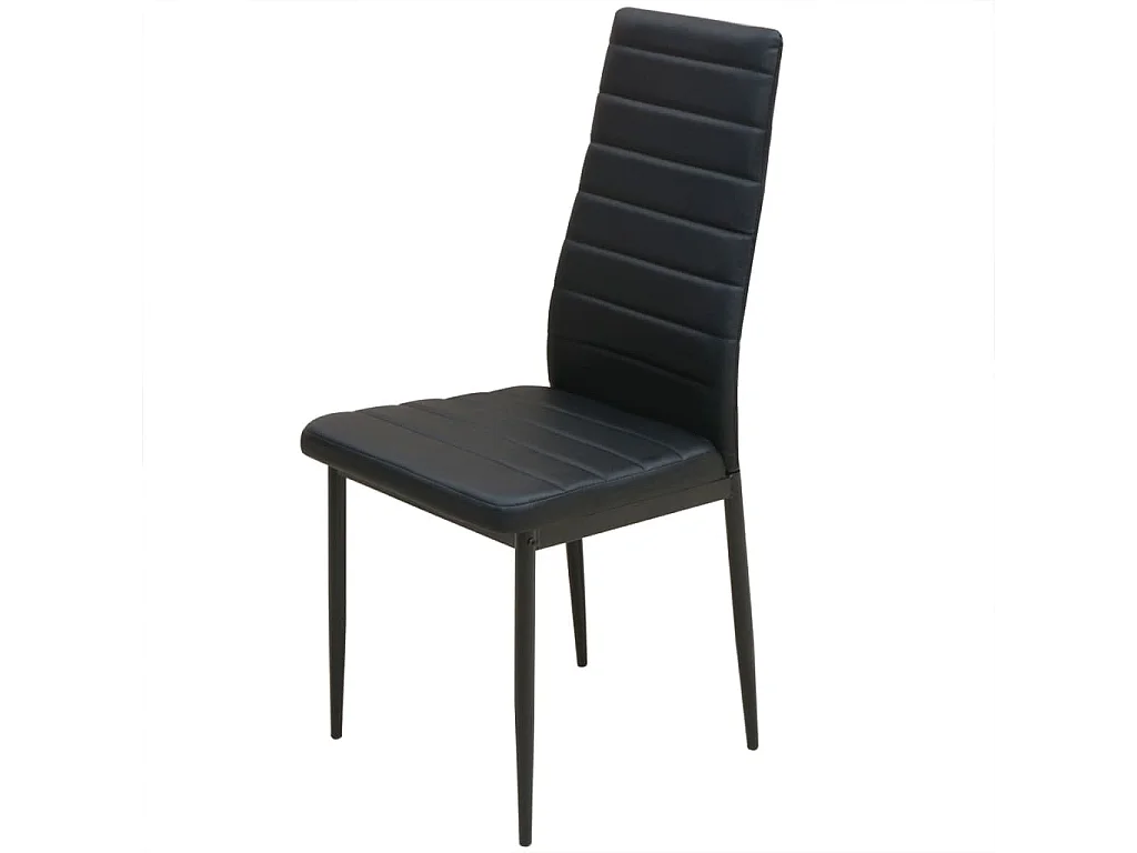 Ensemble de table et chaise de salle à manger 3 pièces noir