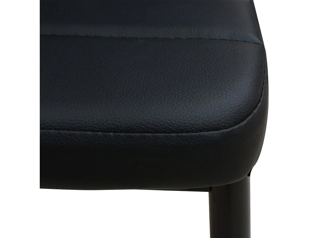 Ensemble de table et chaise de salle à manger 3 pièces noir