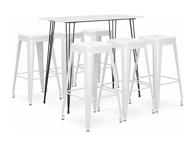 Set barre 7 pezzi Bianco