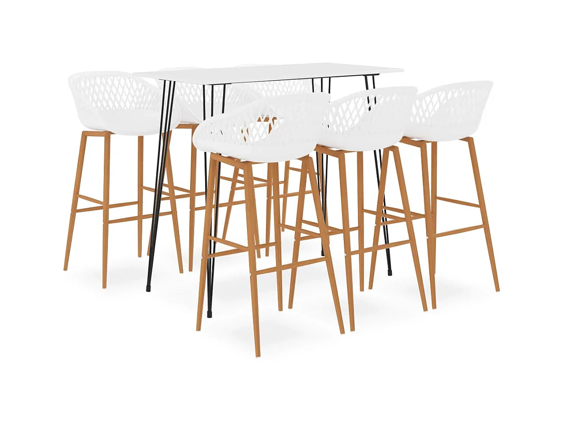 Set barre 7 pezzi Bianco