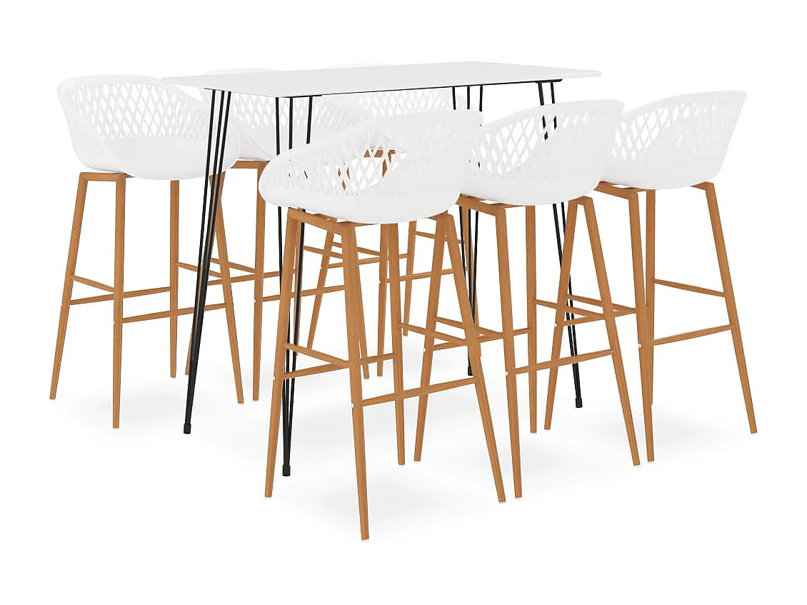 7-teiliges Bar-Set Weiß