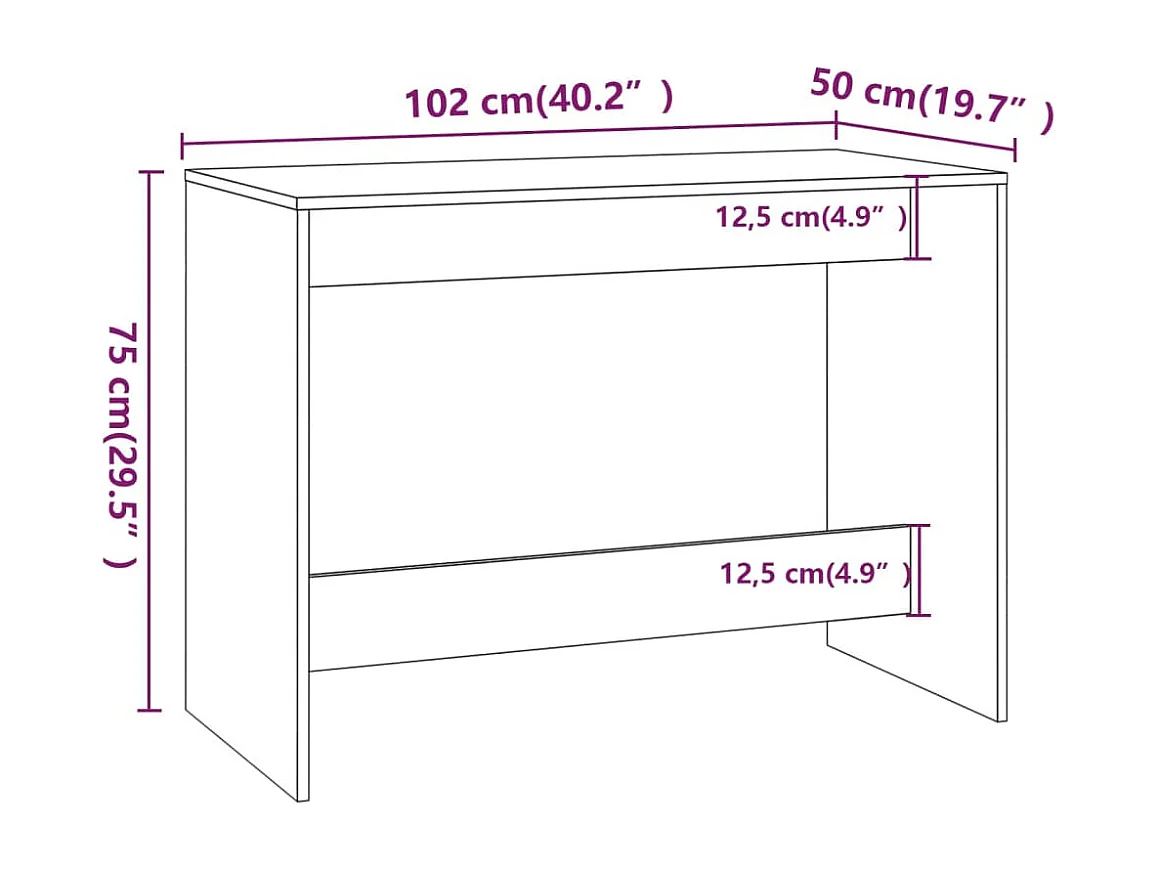 Ensemble à manger 3 pcs chêne fumé bois d'ingénierie