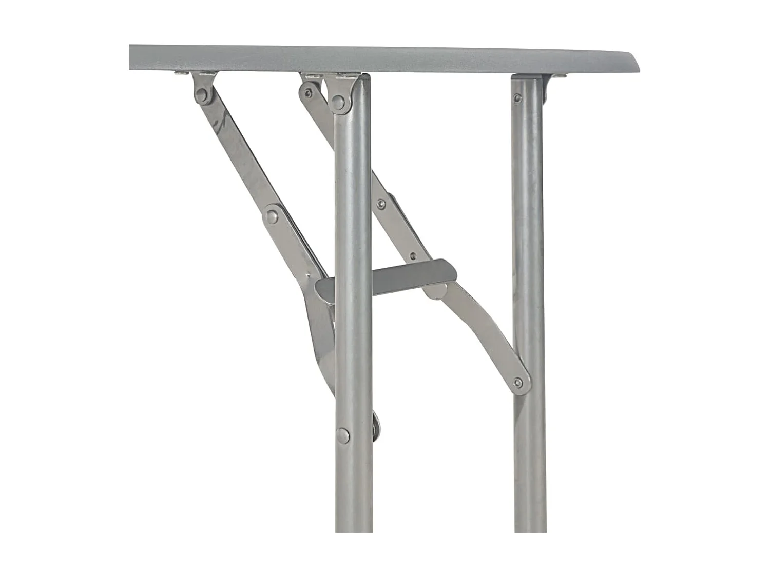 3-teiliges klappbares Tafelservice und Ablageregal aus MDF-Stahl