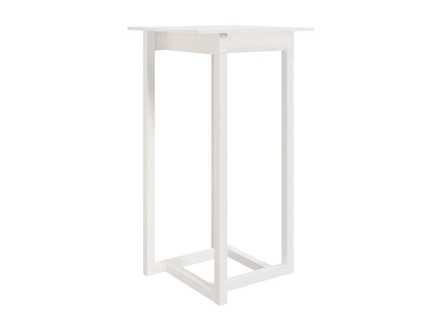 3-delige barset Wit Massief grenenhout