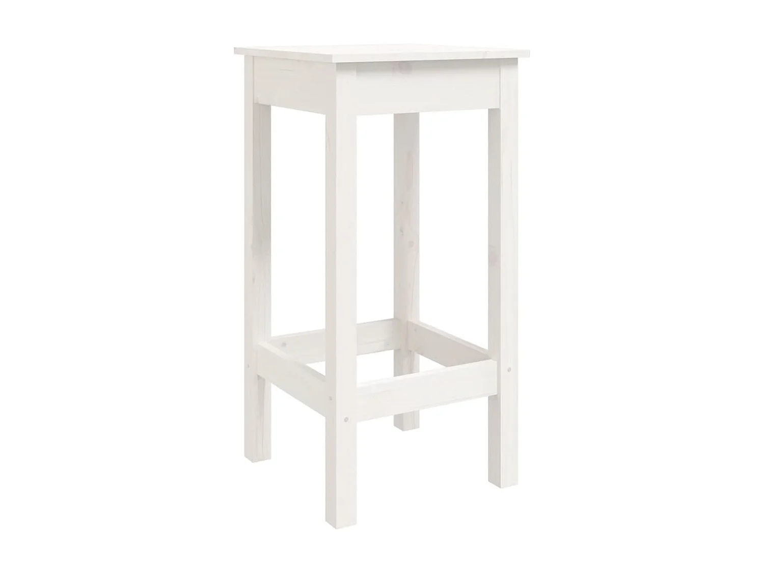 3-delige barset Wit Massief grenenhout