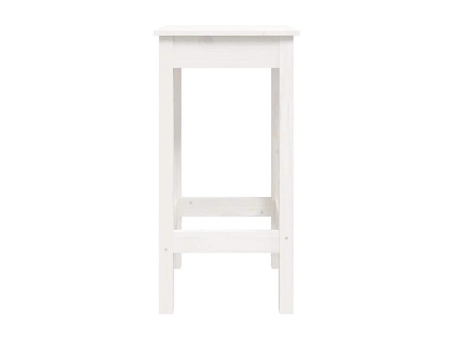 3-delige barset Wit Massief grenenhout