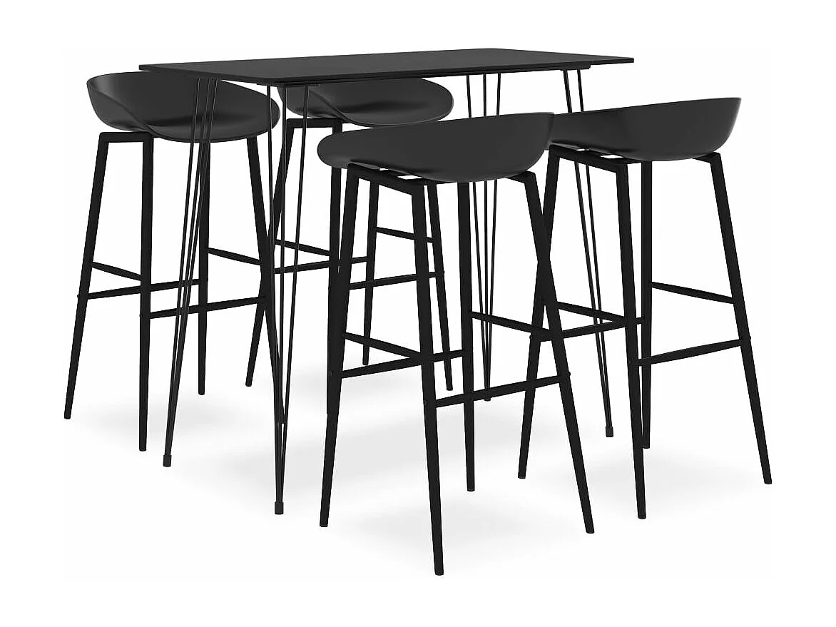 Ensemble de bar 5 pcs Noir