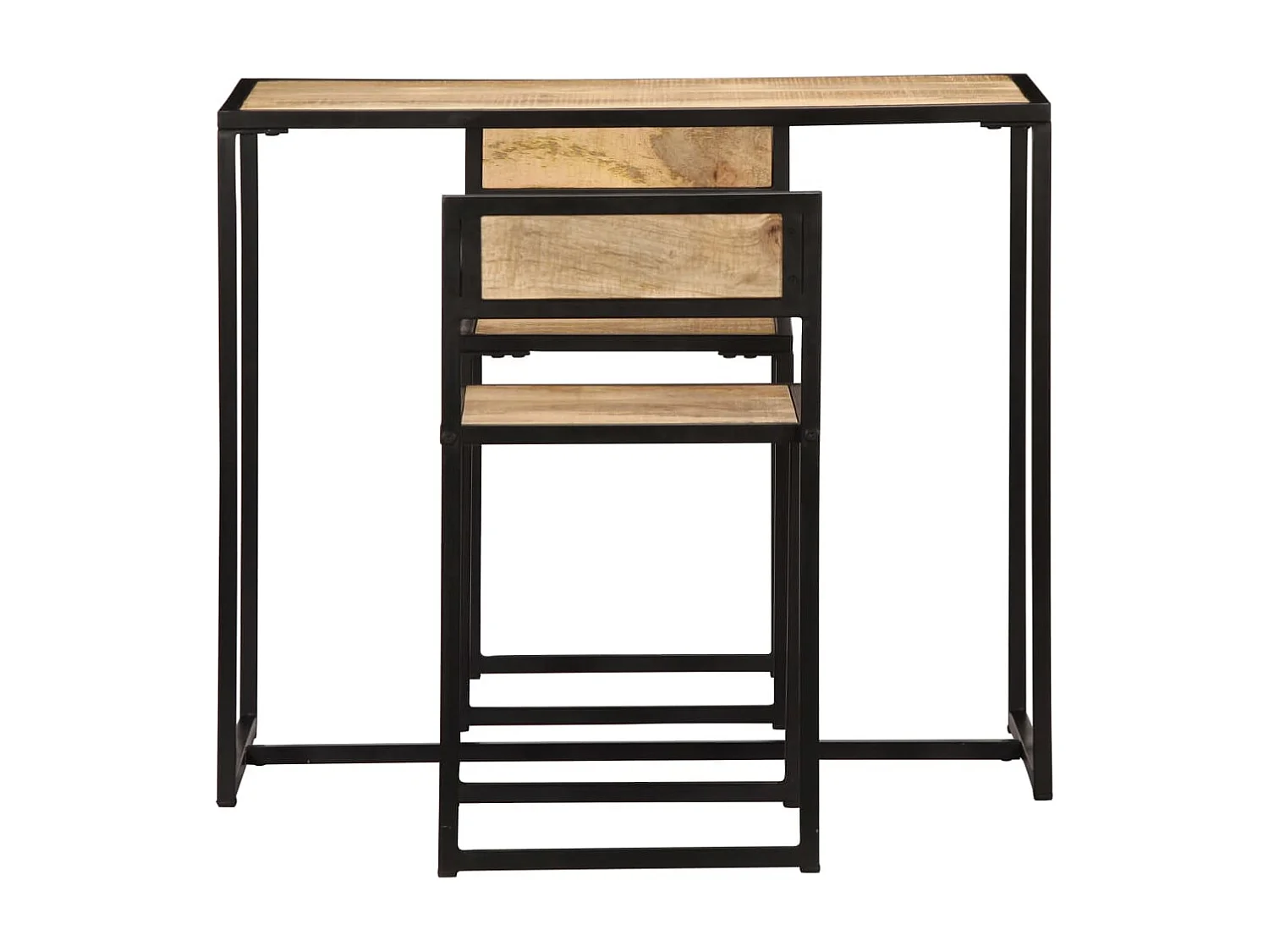 Ensemble de salle à dîner 3 pcs Bois de manguier solide