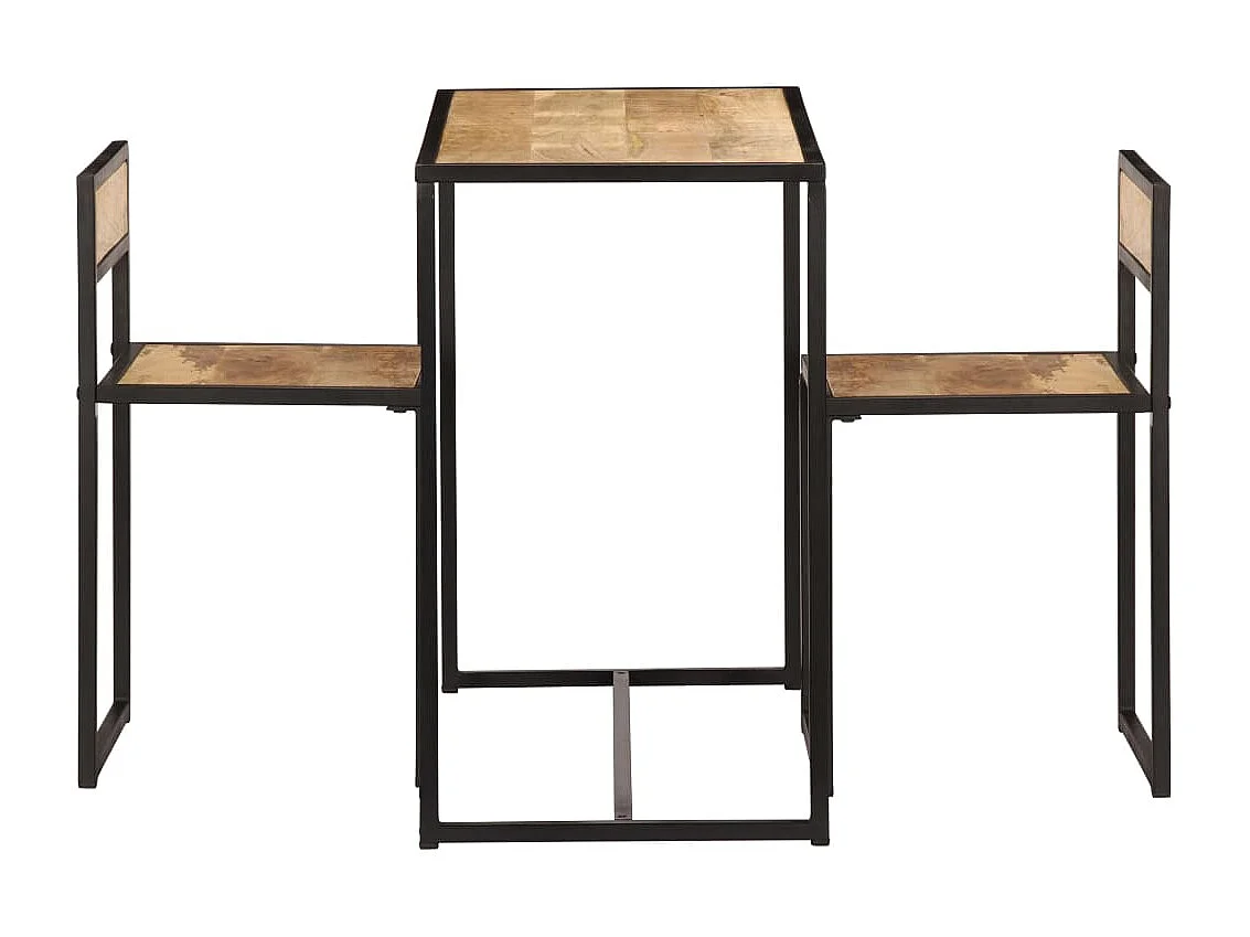 Ensemble de salle à dîner 3 pcs Bois de manguier solide