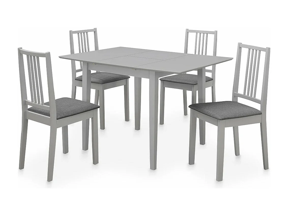 Mobilier de salle à manger 5 pcs MDF Gris